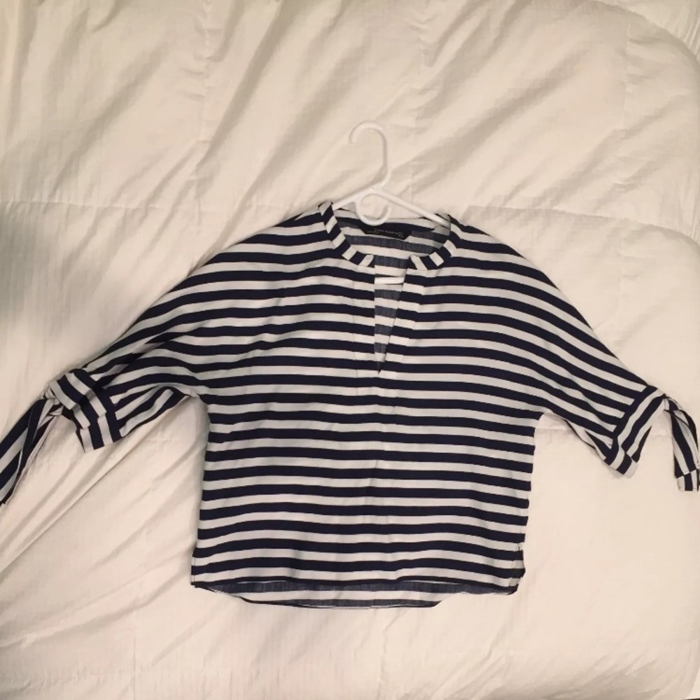 Zara striped blouse